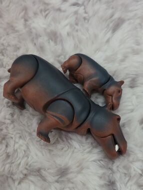 Playmobil Hippo with Calf